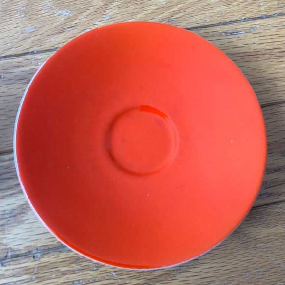 Vintage Orange Western Germany MCM Teacup and Saucer - Picture 6 of 8